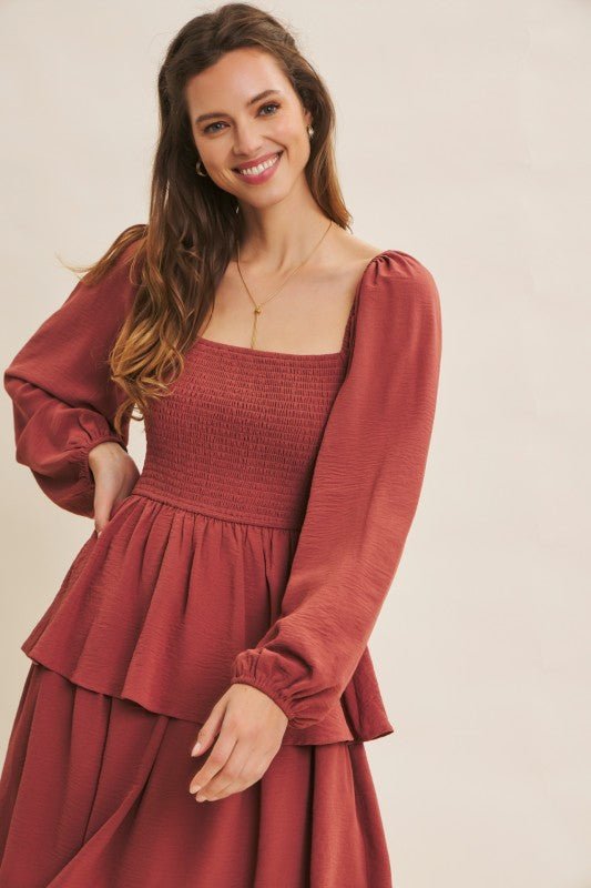 Cranberry Dress - The Dragonfly Boutique